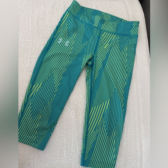 Under Armour Kids' Heatgear printed Capri Leggings Small - Picture 1 of 8